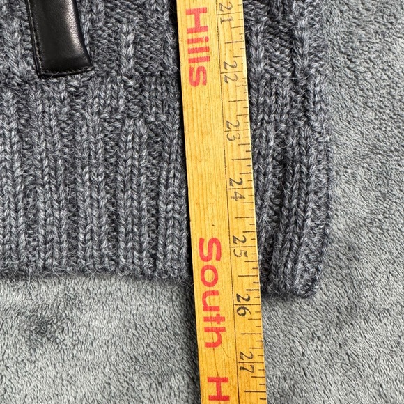 Juicy Couture Maya Hoodie NWT Rare Knit Wool Alpaca Charcoal VTG Sz L Y2K 2000s - Picture 13 of 15